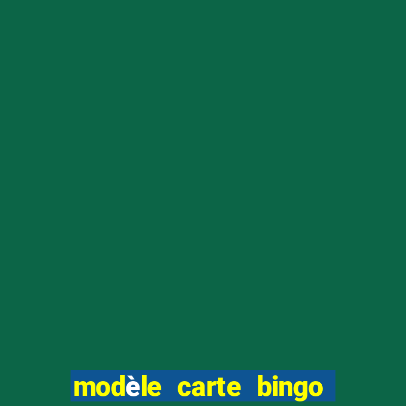 modèle carte bingo quarantaine gratuit