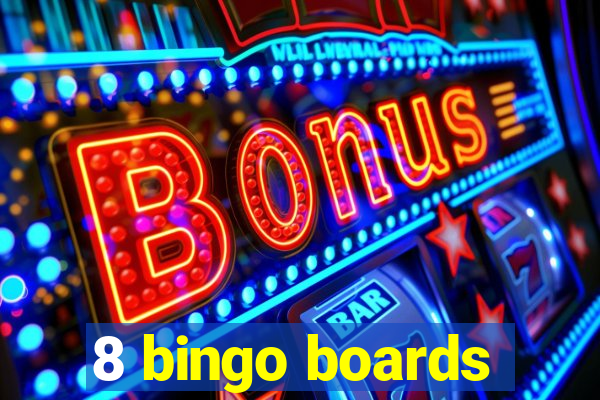 8 bingo boards