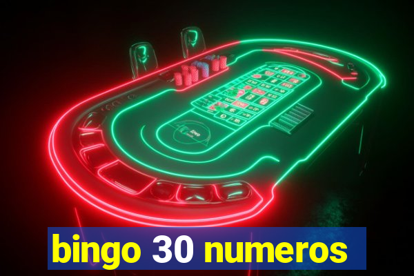 bingo 30 numeros