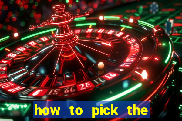 how to pick the right slot machine to win