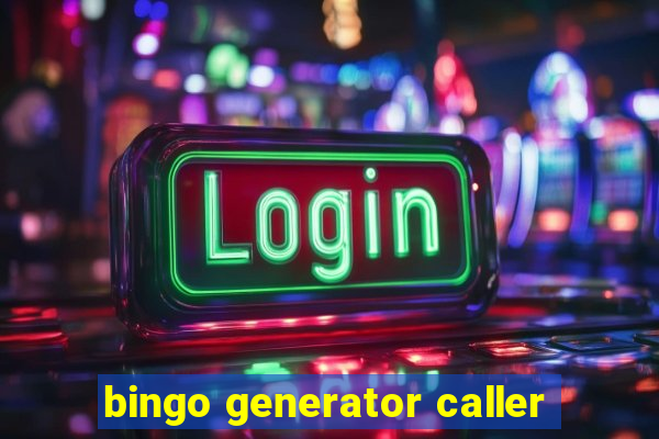 bingo generator caller