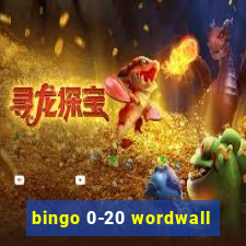 bingo 0-20 wordwall