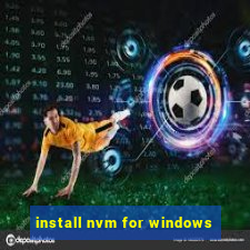 install nvm for windows