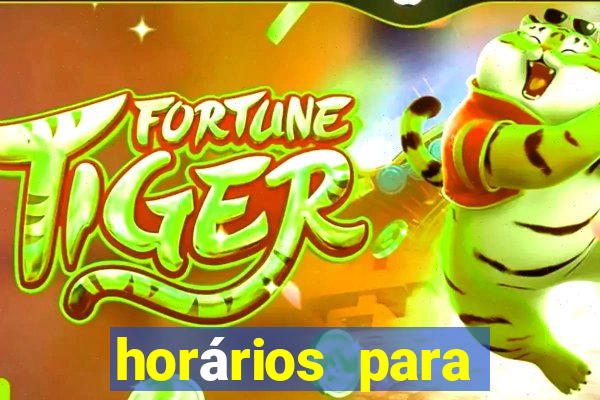 horários para jogar fortune rabbit