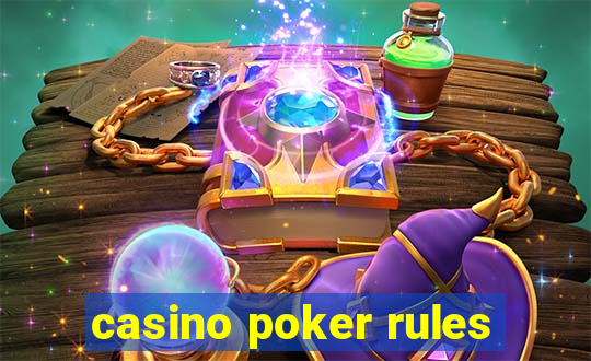 casino poker rules