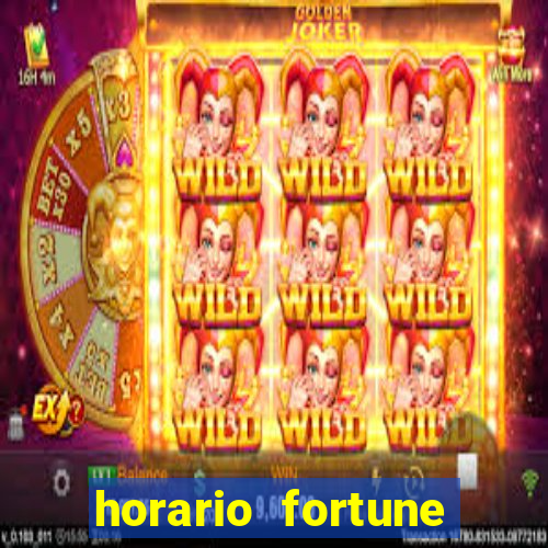 horario fortune tiger hoje