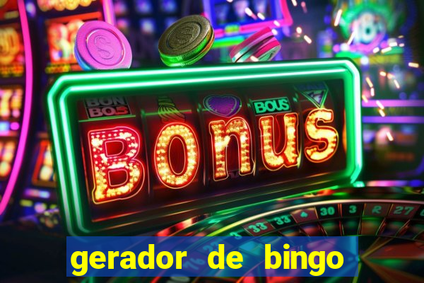 gerador de bingo de palavras