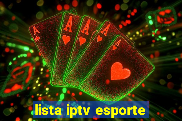 lista iptv esporte