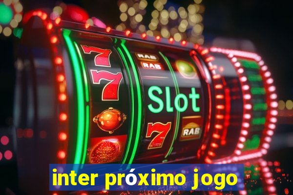 inter próximo jogo