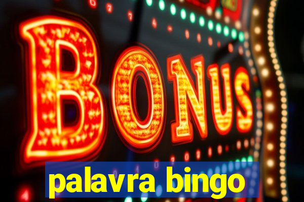 palavra bingo