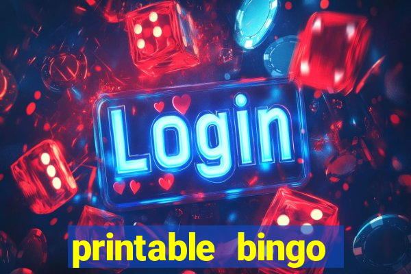 printable bingo card generator