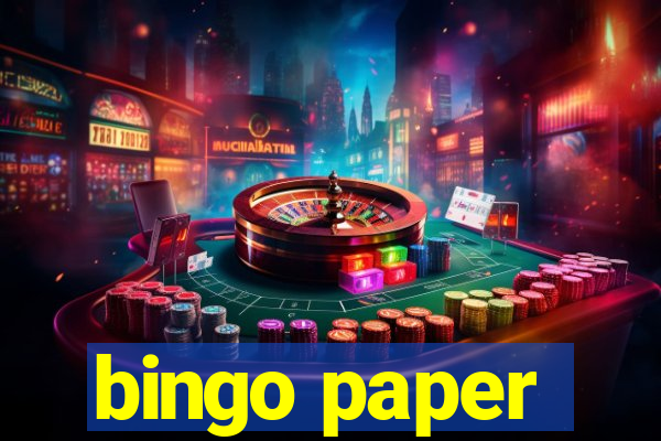 bingo paper