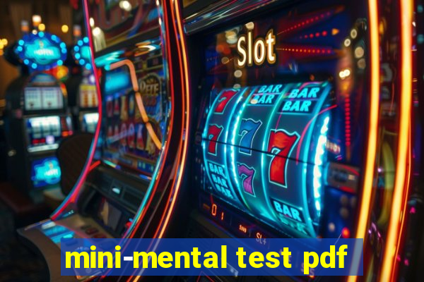 mini-mental test pdf