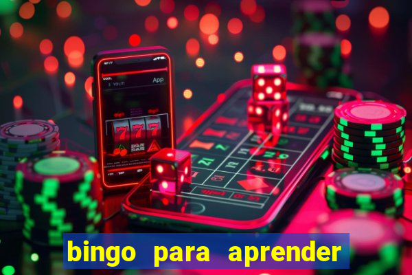 bingo para aprender a leer