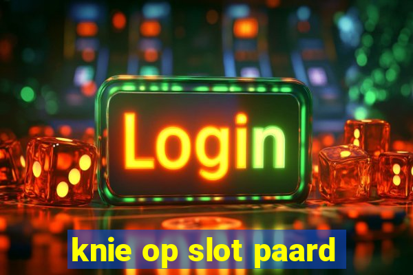 knie op slot paard