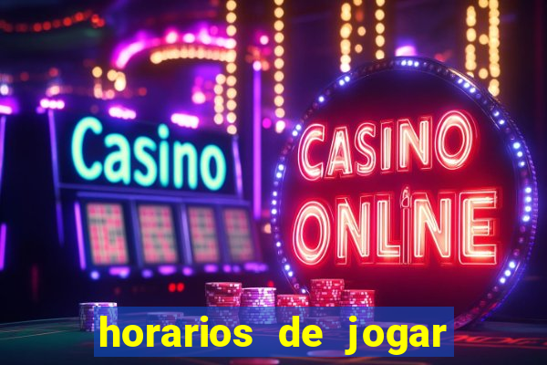 horarios de jogar no fortune tiger