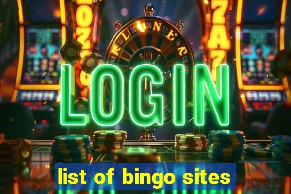 list of bingo sites