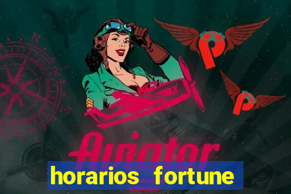 horarios fortune tiger hoje