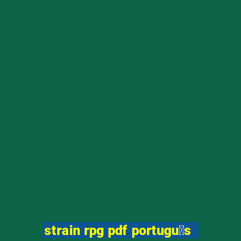 strain rpg pdf portugu锚s