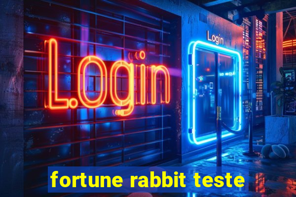 fortune rabbit teste