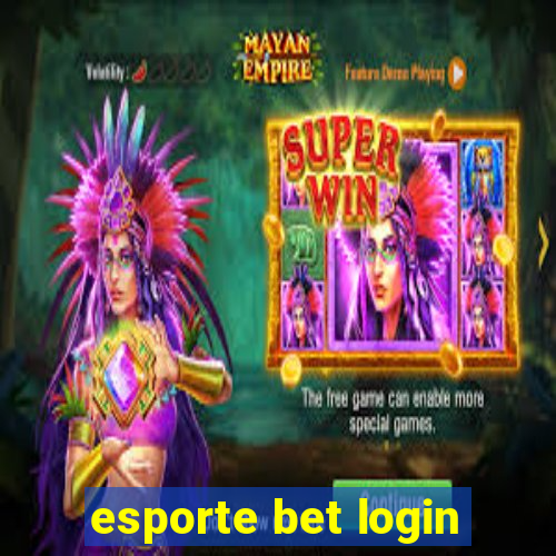 esporte bet login