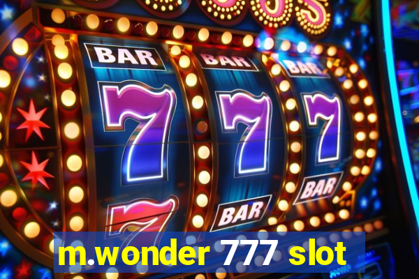 m.wonder 777 slot