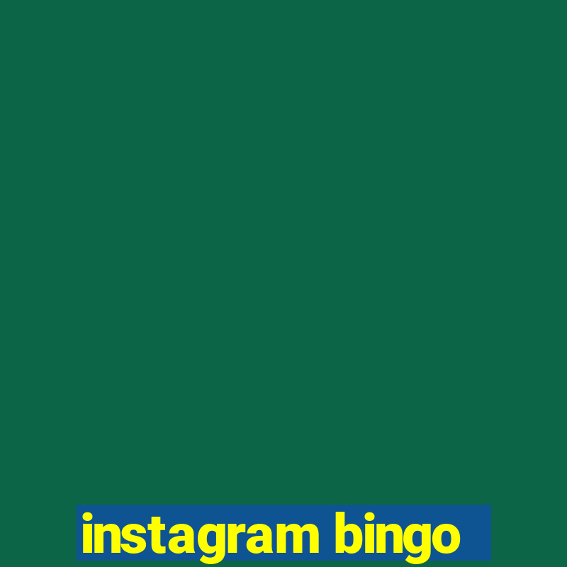 instagram bingo