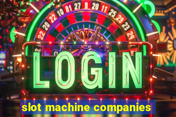 slot machine companies