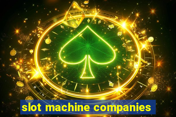 slot machine companies