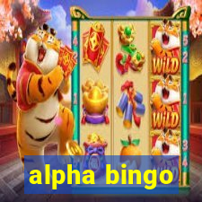 alpha bingo