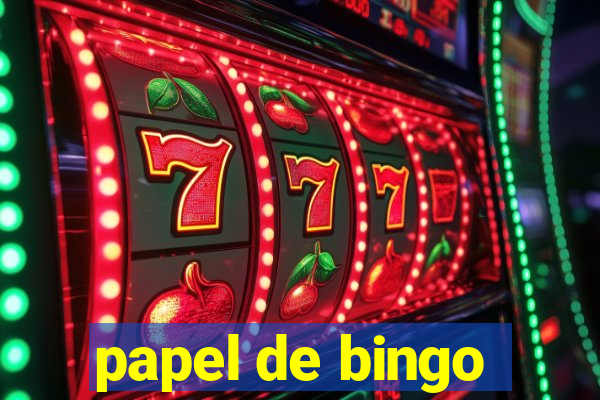 papel de bingo