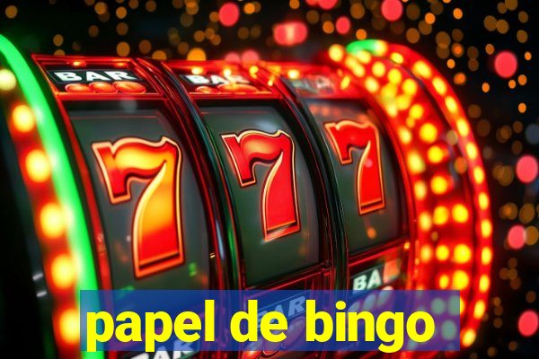 papel de bingo