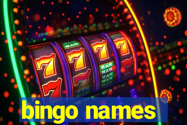 bingo names