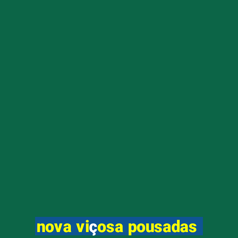 nova viçosa pousadas