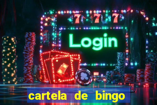 cartela de bingo cha de panela