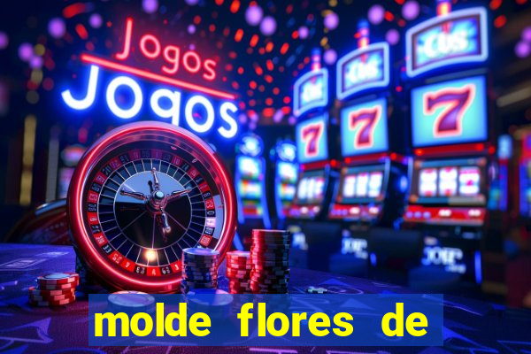 molde flores de papel para imprimir