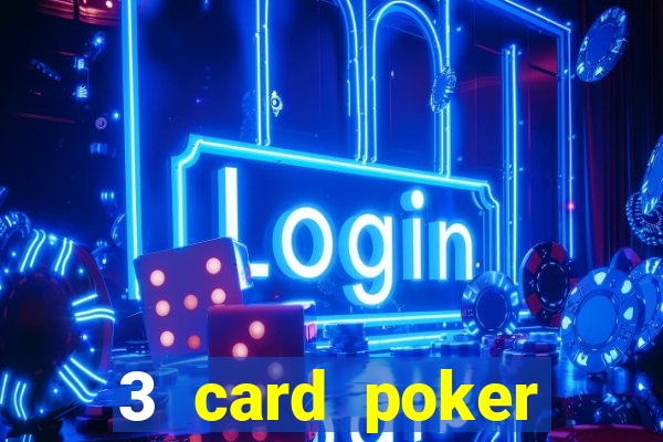 3 card poker casino game