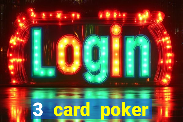 3 card poker casino game