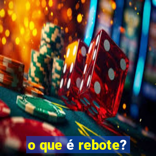 o que é rebote?