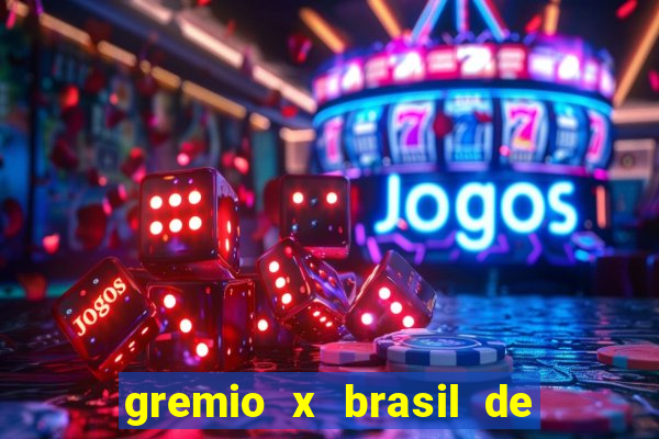 gremio x brasil de pelotas palpite