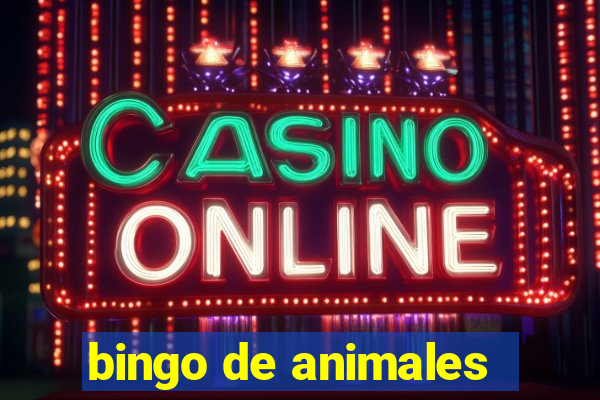 bingo de animales