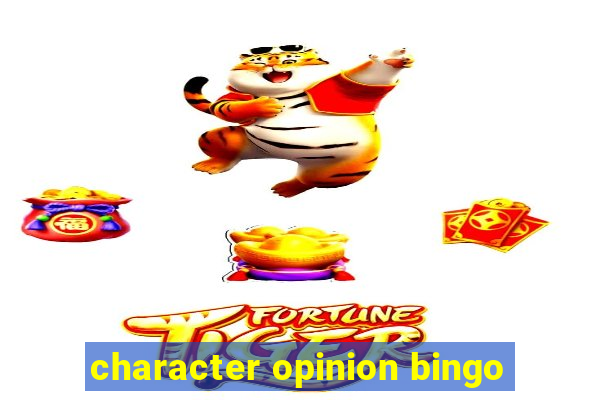 character opinion bingo