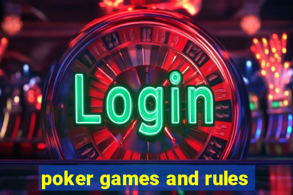 poker games and rules