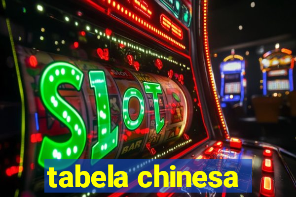 tabela chinesa