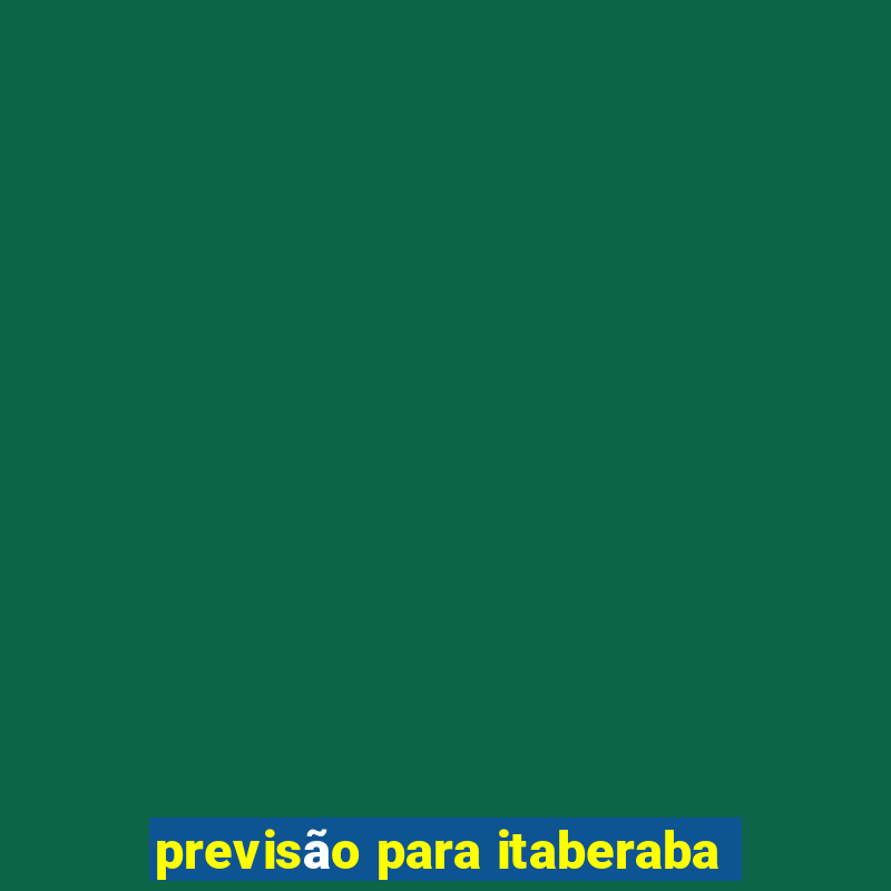 previsão para itaberaba