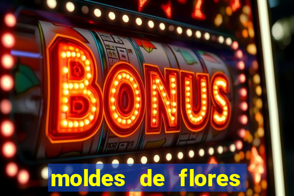 moldes de flores gigantes para imprimir