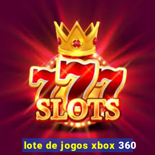 lote de jogos xbox 360