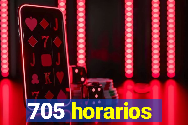 705 horarios