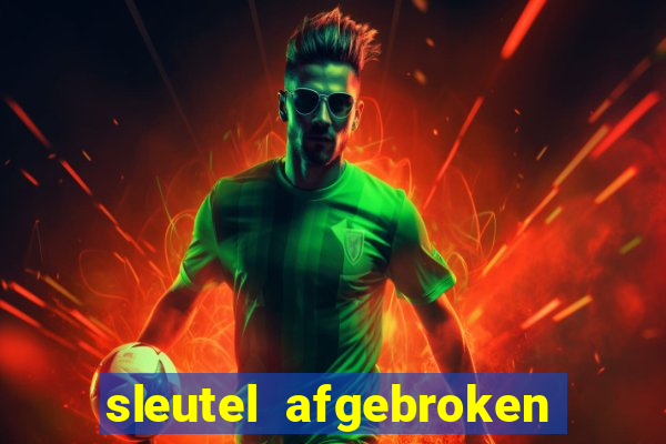 sleutel afgebroken in slot kast