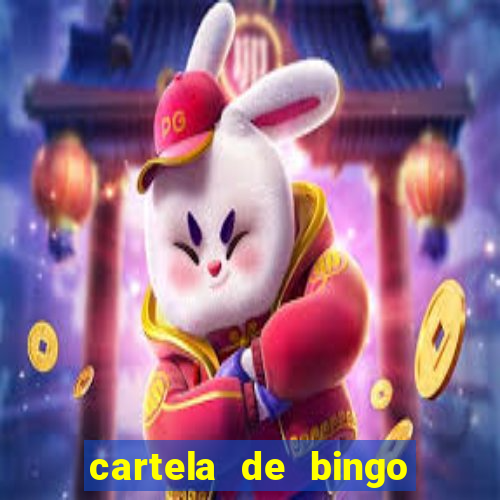 cartela de bingo de letras